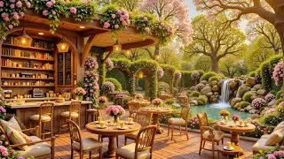 Spring Cafe Vibes with Relaxing Coffee Ambience🌿 Smooth Jazz for Focus,Chill