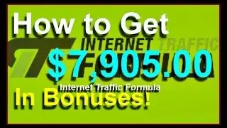 Internet Traffic Formula Bonus -$7,905.00 FREE?! Voted #1 BEST Internet Traffic Formula Bonus!