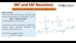 SN1 and SN2 reactions |Nucleophilic Substitution reactions | Unit 5 Engineering Chemistry