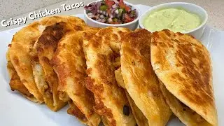 Crispy Chicken Tacos Recipe | Better Than Takeout (So Crunchy!)