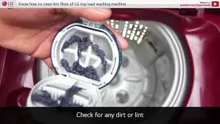 [LG Top Load Washer] - Lint filter cleaning