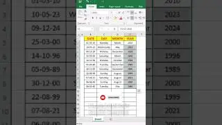 Excel Interview Question Day Month Year #excel #exceltips #viral #viralfeed #viralshorts #fyp #basic