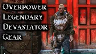 Fallout 4 ► Rare Legendary Devastator Gear Armor Piece Location - Overpower Armor Set