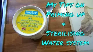 PRIMING & CLEANING WATER SYSTEMS in either an RV, MOTORHOME, CAMPER VAN or CARAVAN