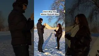 No more boring winter portraits!🚫❄️#winterphotography #snow #iphone #iphonephotography #portrait