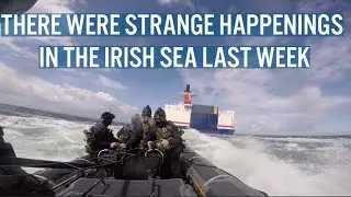 Irish Army Rangers Board Ferry In Irish Sea