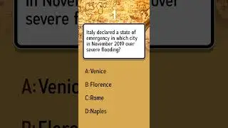 In November 2019, which city in Italy declared a state of emergency due to severe flooding?