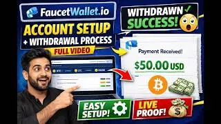 FaucetWallet.io Account Setup + Withdrawal Process (Full Video) | Earn USDT Free