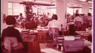 1960's typing pool in the U.K.  Archive film 92794