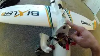 Bixler2 FPV Setup inside fuselage wiring for Rangelink RC, Video TX RX, MiniOSD with GPS.