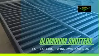 The Popular Exterior Aluminum Shutters for Windows and Doors
