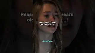 Reason why 9-12 years old kids cry for....! #pain #relatabe #sadsong #kidspain #aesthetic #fypシ゚