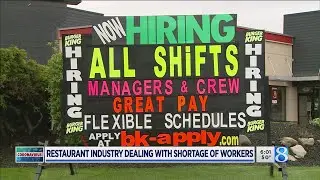 Restaurant industry dealing with shortage of workers