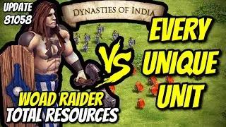 (UPDATE 81058) ELITE WOAD RAIDER vs EVERY UNIQUE UNIT (Total Resources) | AoE II: DE