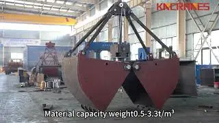 Four Rope Clamshell Grab Bucket