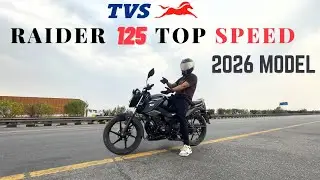 2026 TVS Raider 125 Top Speed ​​Test 🚀 || Father of all in 125 CC ||