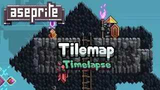 Aseprite Tilemap Experiment - Pixel Art Timelapse