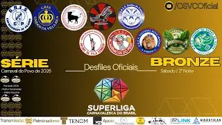 AO VIVO 🔴 Carnaval 2026 | S&eacute;rie Bronze &ndash; 2&ordf; Noite | Intendente Magalh&atilde;es | 21/02 | OSVC Folia
