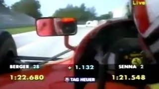 F1 1994 - San Marino GP Qualifying - G. Berger & N. Larini 0.5 Laps