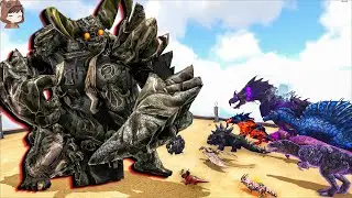 A Huge Black Demon VS Mod Dinosaurs | ARK Mod Battle Ep.424