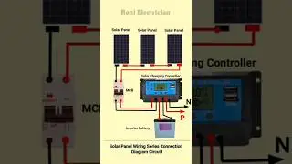 How to Solar Panel Series Wiring Diagram | #shots #solarsystem