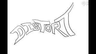 Creating hand drawn distorted text.