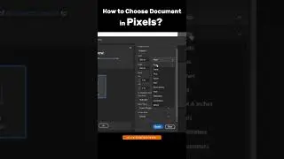 How to choose document in Adobe illustrator in pixels? #shorts #youtubeshorts #graphicdesign #pixel
