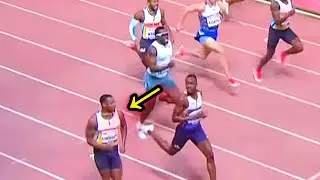 OMG! Watch How Letsile Tebogo Disrespected The American Courtney Lindsey