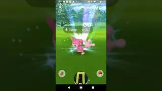 Pok&eacute;mon Go - Capturing a Shiny Aipom with an excellent curveball throw