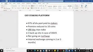 GXY Staking Platform - Is This The One?!