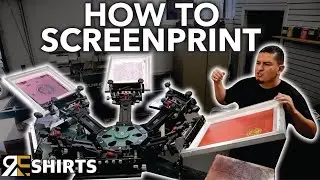ScreenPrinting Shirt Tutorial - Step by Step - RTE Shirts