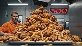 【ASMR】Try to Beat Extreme Prison Challenge!? Eat Everything in 24 Hours and You're Free! Part 1
