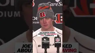 Joe Burrow addresses the comments he made last week #nfl #bengals #joeburrow