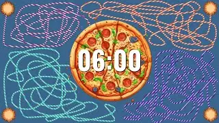 Timer For 6 Minutes - Bomb Timer (Pizza Countdown Explosion)