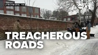 Snow and ice make Virginia roads treacherous; residents urged to stay home