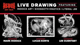 Drawing Livestream Feat. Mark Riddick (RiddickArt) & Lucas Korte (Shoggoth Kinetics) (Nov. 2024)
