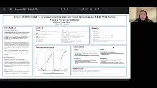 Effects of Differential Reinforcement on Spontaneous Social Initiations in ASD Using a ABAB Design