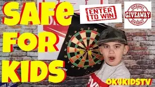 Magnetic DartBoard  Toy Review - Safe for kids ok4kidstv video 248