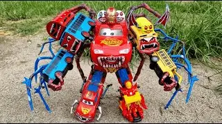 Live Epic Escape From Lightning McQueen Eater Monsters in BeamNG.Drive! Insane Crashes & Stunts