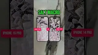 iPhone 16 Pro vs 14 Pro | Real Tiny Salt Macro Test 🔍