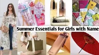 summer essentials with names for girls|summer wear for girls and women||