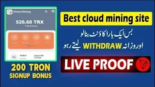 Online Earning in Pakistan | Troncloud.org Withdraw Proof | Best Cloud Mining Websitefree trx mining