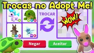 FAZENDO TROCAS NO ADOPT ME! 🥰