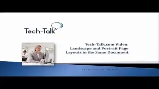 WORD Portrait and Landscape Pages in the Same Document