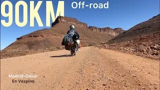 Madrid-Dakar en VESPINO. Etapa 25 off-road. Desierto Mauritania 🇲🇷 