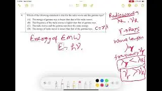 Which of the following statement is true for the radio waves and the gamma rays/sample paper 2026