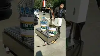 Automatic metal bucket pail lid crimping machine