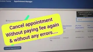 How to Cancel F1 F2 B1B2 Appointment without paying fee again In CGI Portal | US Embassy