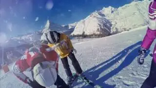 Kids ski lessons Zermatt January 2017