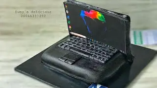 Laptop cake